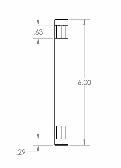 PinLock male to male adapter